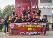 Pengukuhan Dan Pelantikan Fast Respon Nusantara DPC Indramayu Sukses Digelar