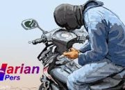 Spesialis Pencuri Motor Kepergok Warga, Harus Berurusan Sama Polisi