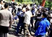Aksi Massa Korban Penyitas Gempa Cianjur Terjadi Bentrok Dengan Satpol PP