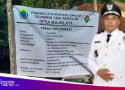 Dugaan Pengerjaan Pembangunan Dana Desa (DD) Tidak Sesuai RAB, Kades Majalaya Sebut Itu Belum Sesuai Bukan Tidak Sesuai