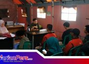 Pemdes Galudra Adakan Rakor Ditenda Darurat