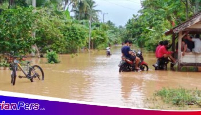 Puluhan Rumah Warga Di Semaka Tetendam Banjir Bandang