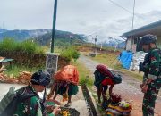 Perasaan Aman, Mama-Mama di Gome, Jualan di Pos Satgas Mobile Raider 300 Siliwangi