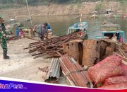Sebanyak 20 Petak Keramba Jaring Apung Mangkrak Ditertibkan Satgas Citarum Harum Sektor 12