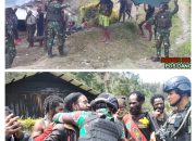 TURUT BERBELA SUNGKAWA, SATGAS MOBILE RAIDER 300 SILIWANGI BANTU WARGA DI DANGBET PAPUA