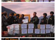 MASYARAKAT MINTA PERLINDUNGAN KEPADA POS TNI GOME SATGAS MOBILE RAIDER 300 SILIWANGI