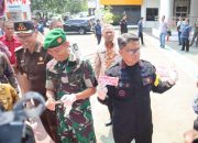Kapolres Indramayu Hadiri Pemusnahan Barang Bukti Uang Palsu Jelang Pemilu 2024