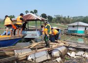 Satgas Citarum Harum Sektor 12 Hingga Saat Ini telah Berhasil Tertibkan 1.854 Petak KJA Mangkrak