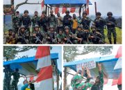Satgas Mobile Raider 300 Siliwangi Buat Pos Kamling Masyarakat Papua