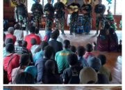 Satgas Mobile Raider 300 Laksanakan Ibadah Bersama di Pintu Jawa, Papua