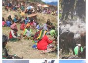 GERBANG NATAL : SATGAS MOBILE RAIDER 300 BAKAR BATU BERSAMA MASYARAKAT SINAK, PAPUA*