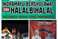 Foto : Kegiatan Indramayu bersholawat beredar foto calon bupati Dirut PDAM Ady Setiawan
