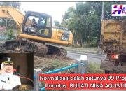 99 Program Prioritas Bupati Nina Agustina, Dinas PUPR Gercep Tangani Pendangkalan Sungai