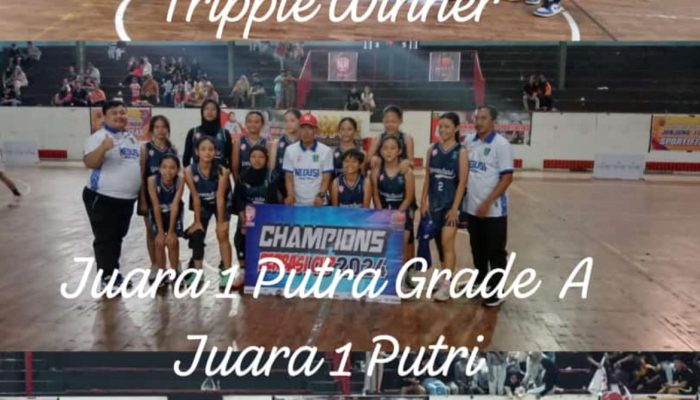 SMPN 2 Sindang Indramayu Borong Piala PERBASI CUP 2024