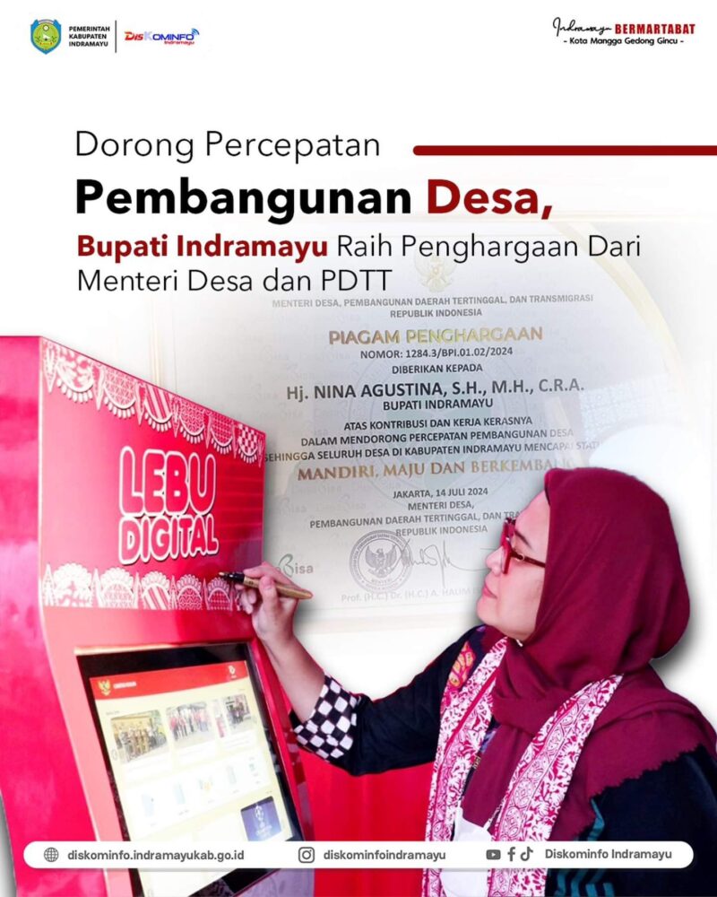 Bupati Indramayu Nina Aguatina Program Le-Dig percepatan transformasi berbasis SPBE