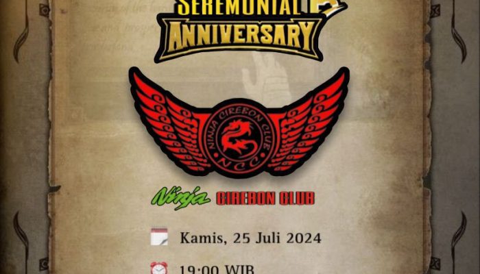 Sukses Gelar Seremonial Anniversary NCC Cirebon ke 15 Tahun, Ketum saat ini Yohan arifin: Tetap Jaya Di Lintasan