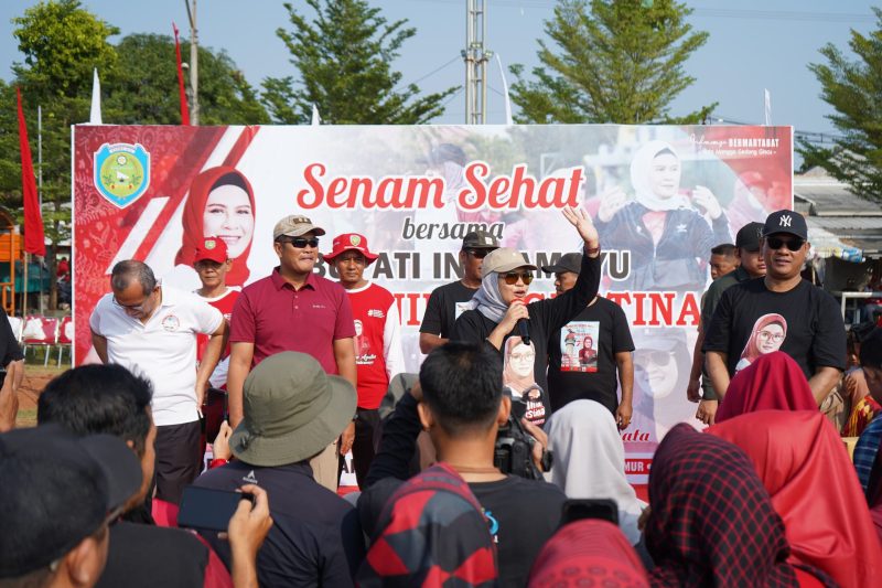 Foto : Senam sehat bersama masyarakat patrol