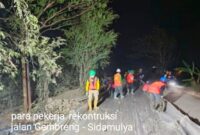 Pekerjaan Rekontruksi Jalan Gembreng - Sidamulya Dalam Proses Pengerjaan, Masyarakat Harap Bersabar