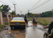 Ini Cara Salah Satu Warga Melakukan Aksi Protes Terhadap Instansi Terkait Melihat Jalan Rusak