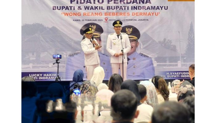 Usai Dilantik, Pasangan Lucky Hakim dan H. Syaefudin Sampaikan Pidato Perdana