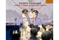 Usai Dilantik, Pasangan Lucky Hakim dan H. Syaefudin Sampaikan Pidato Perdana