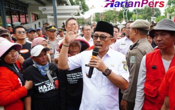 Wakil Bupati Indramayu H. Syaefudin Temui Masa Aksi Serikat Tani Indramayu