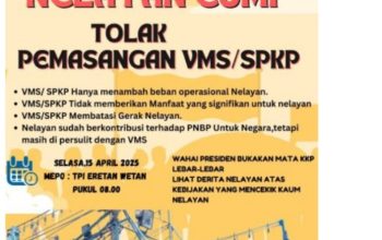 Nelayan Cumi Eretan Ancam Demo Besar-besaran, Tolak Pemasangan VMS 