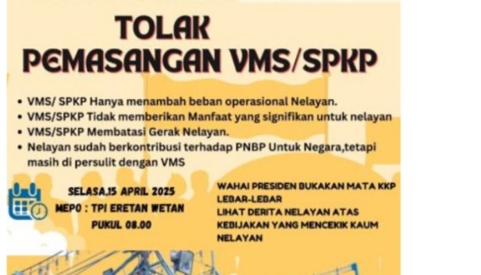 Nelayan Cumi Eretan Ancam Demo Besar-besaran, Tolak Pemasangan VMS 