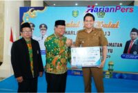 Bupati Lucky Hakim Hadiri Pelantikan DPAC-FKDT se-Indramayu