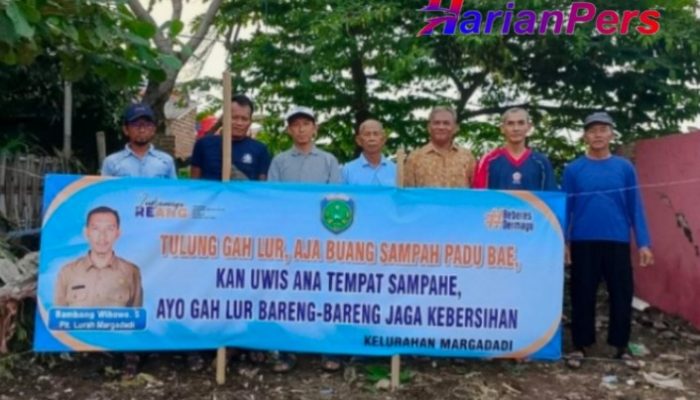 Plt. Lurah Margadadi BAMBANG WIBOWO Sidak TPS Talang Tembaga
