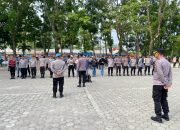 memperingati Hari Buruh Nasional, Polres Pagaralam menggelar apel kesiapsiagaan personel