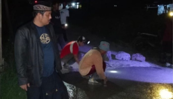 Warga Desa Lamarantarung Blok Waledan Apresiasi Pembangunan Jalan Beton TA 2025