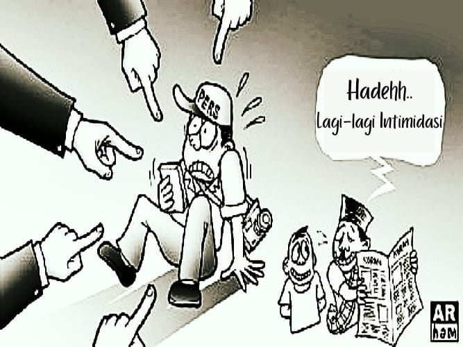 WARTAWAN Diintimidasi Oknum Karang Taruna Karanganyar Indramayu