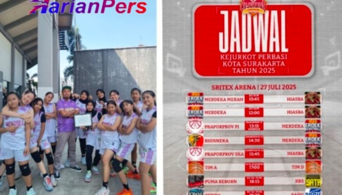 Basket Ball Putri Club Merdeka Solo Juarai Kejurkot Perbasi Kota Surakarta 2025