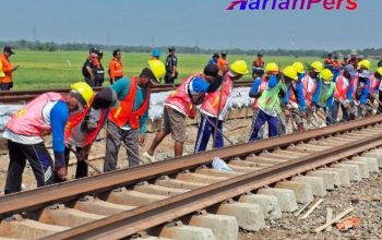 Tingkatkan Keselamatan Penumpang KAI Daop 3 Cirebon Lakukan Penggantian 13.662 Bantalan Beton