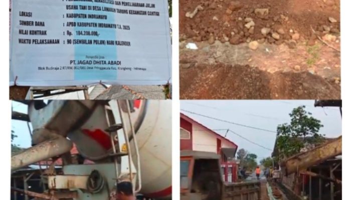 Warga Desa Lamaran Tarung Keluhkan Proyek Jalan PT JAGAD DHITA ABADI & Di Duga Serat Korupsi