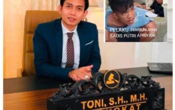 Toni RM Menduga Pelaku Pembunuhan Sadis PUTRI APRIYANI Sudah Direncanakan