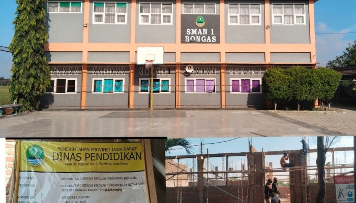 Proyek SMAN 1 Bongas, KCD IX Jabar Lalai Awasi Kontraktor, K3 Diabaikan, Material Besi Diduga Dioplos