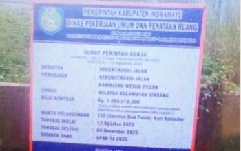 Proyek Rekontruksi Jalan CV Salahuddin Gemilang.Di Duga KKN