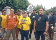 Kades Cisaga tinjau proyek gorong gorong di jalan Kabupaten