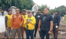 Kades Cisaga tinjau proyek gorong gorong di jalan Kabupaten