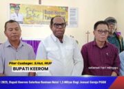 Bupati Keerom Luncurkan Bantuan Hari Raya Natal tahun 2025. Dan bantuan untuk insentif para tokoh agama, dan insentif untuk tetua dan tokoh adat