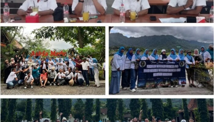 Giat Santiaji Capaian inplementasi Visi dan Misi H. Dedy S Musashi, S.S dan Ketua IKWI, Saptarini Kismawati, S.S., M.Pd, masa bhakti 2023-2026