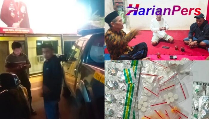 KH Warga Aceh Pengedar Obat Psikotropika Di Gelandang Ke Satnarkoba Polres Slawi Oleh Warga