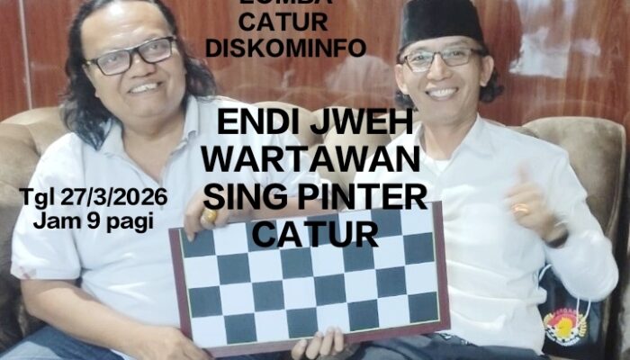 Jalin Sinergitas dan Perkuat Silahturahmi, Diskominfo Gelar Lomba Catur Antar Wartawan