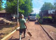 Gebrakan bangun jalan Desa bersama Bos Urip kembali di lanjutkan