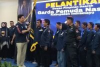 Pelantikan DPD Garda Pemuda NasDem Indramayu Di Nahkodai Arwah Dinata, S.Hum