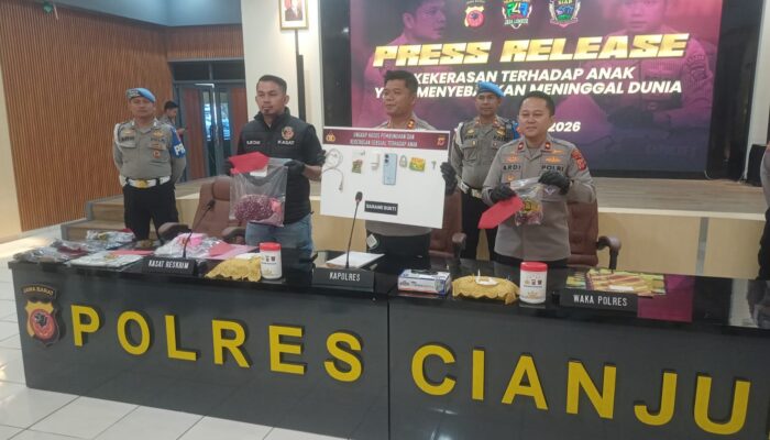 Polres Cianjur Tangkap Pelaku Pembunuhan Perempuan yang Ditemukan Membusuk di Cikalongkulon