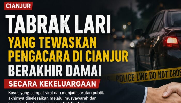 Kasus Tabrak Lari yang Menewaskan Pengacara di Cianjur Berakhir Damai Secara Kekeluargaan