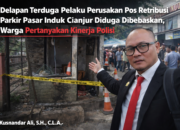 Delapan Terduga Pelaku Perusakan Pos Retribusi Parkir Pasar Induk Cianjur Diduga Dibebaskan, Warga Pertanyakan Kinerja Polisi